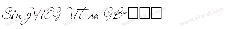 SingYiEG Utra GB字体转换
